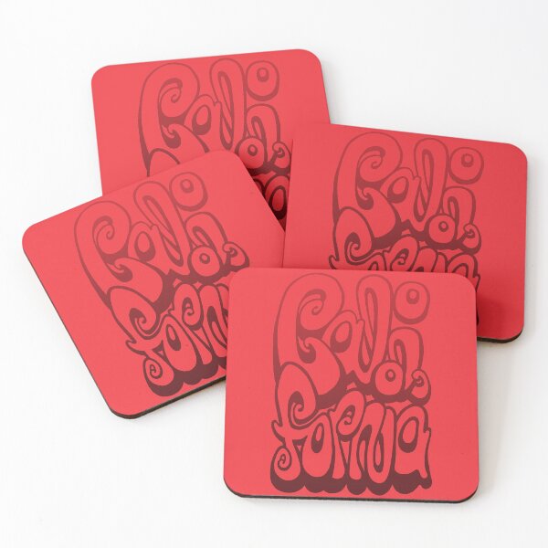 Item preview, California Lettering Typography - Cherry Tomato Red designed and sold by bignose1977.