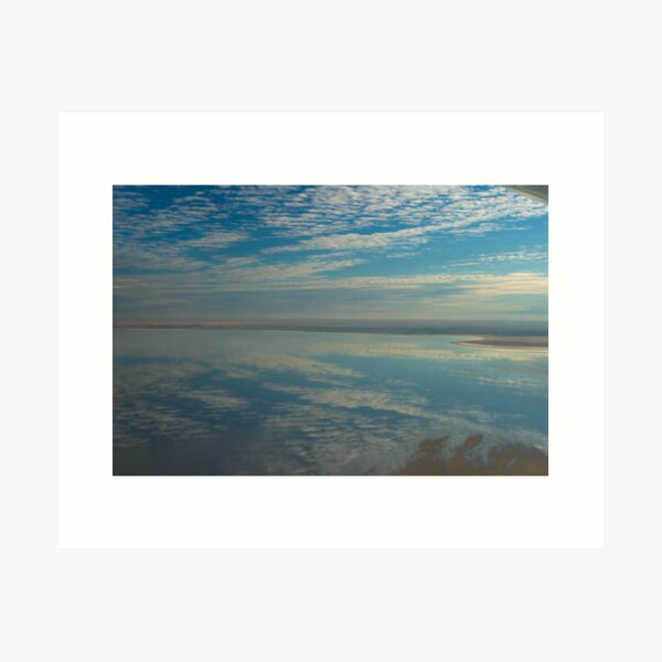 Lake Eyre clouds. Art Print