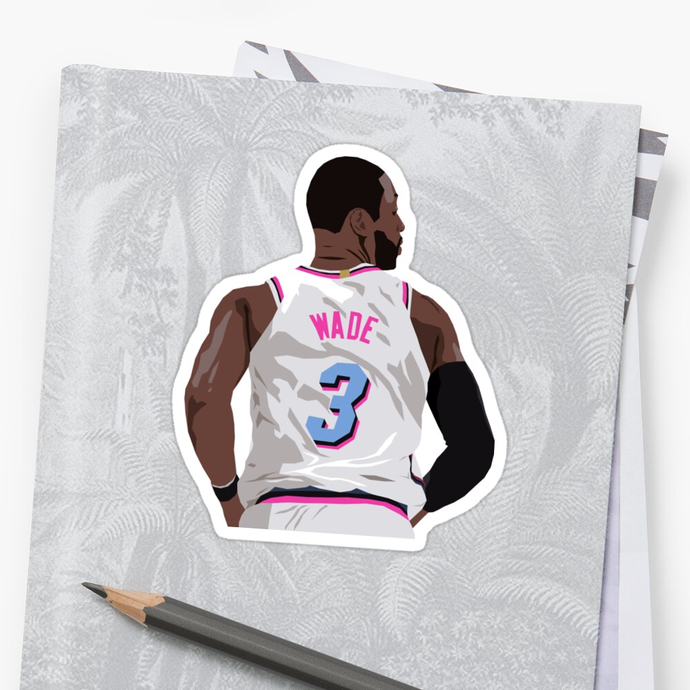  Dwyane Wade  Back To Sticker  by RatTrapTees Redbubble