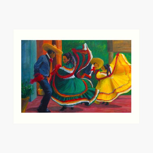 Baile Folklorico Art Print