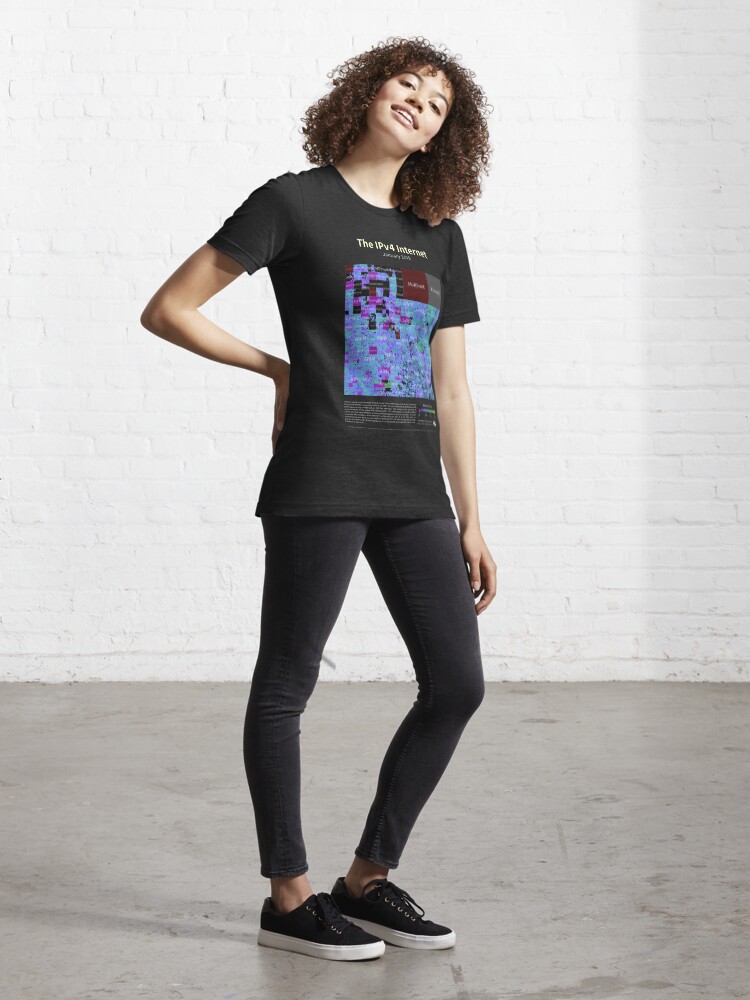 Alternate view of The IPv4 Internet - January 2019 Essential T-Shirt