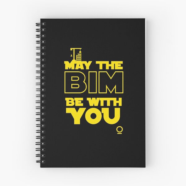 Aperçu de l'œuvre Que le BIM soit avec vous créée et vendue par orrangebrands.