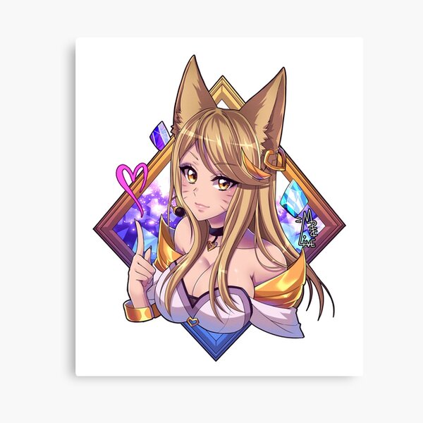 KDA Ahri Lienzo