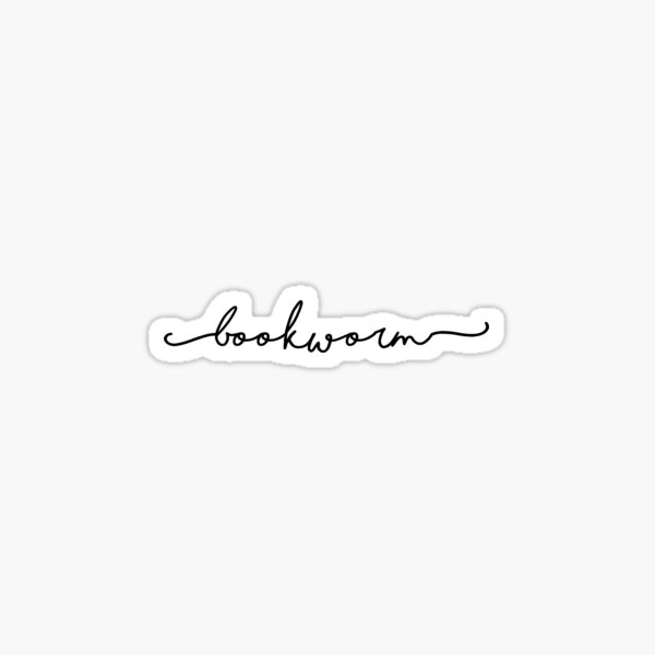 bookworm Sticker