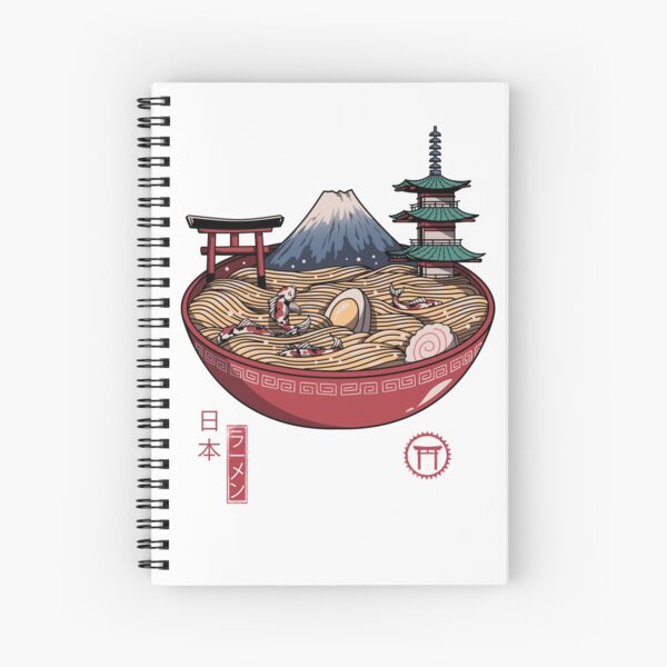 A Japanese Ramen Spiral Notebook