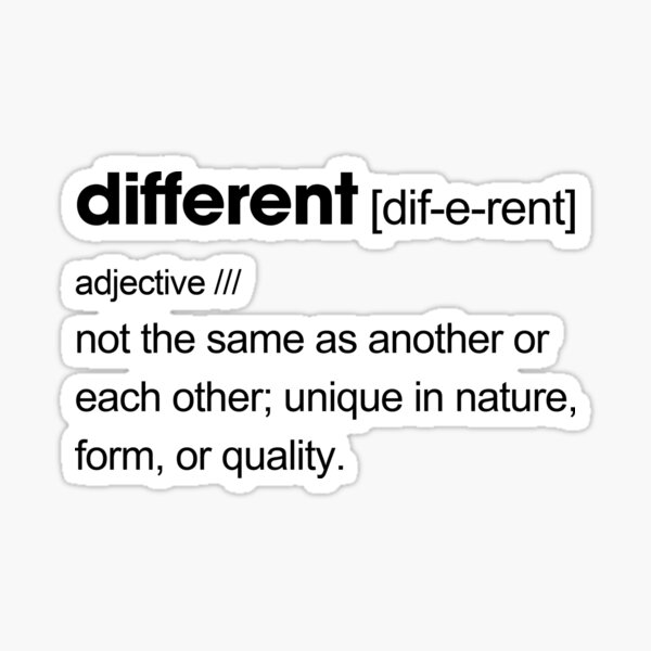 different-definition-sticker-by-savagegear-redbubble