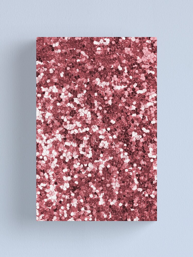 "Icy Pink Glitter " Canvas Print by newburyboutique Redbubble