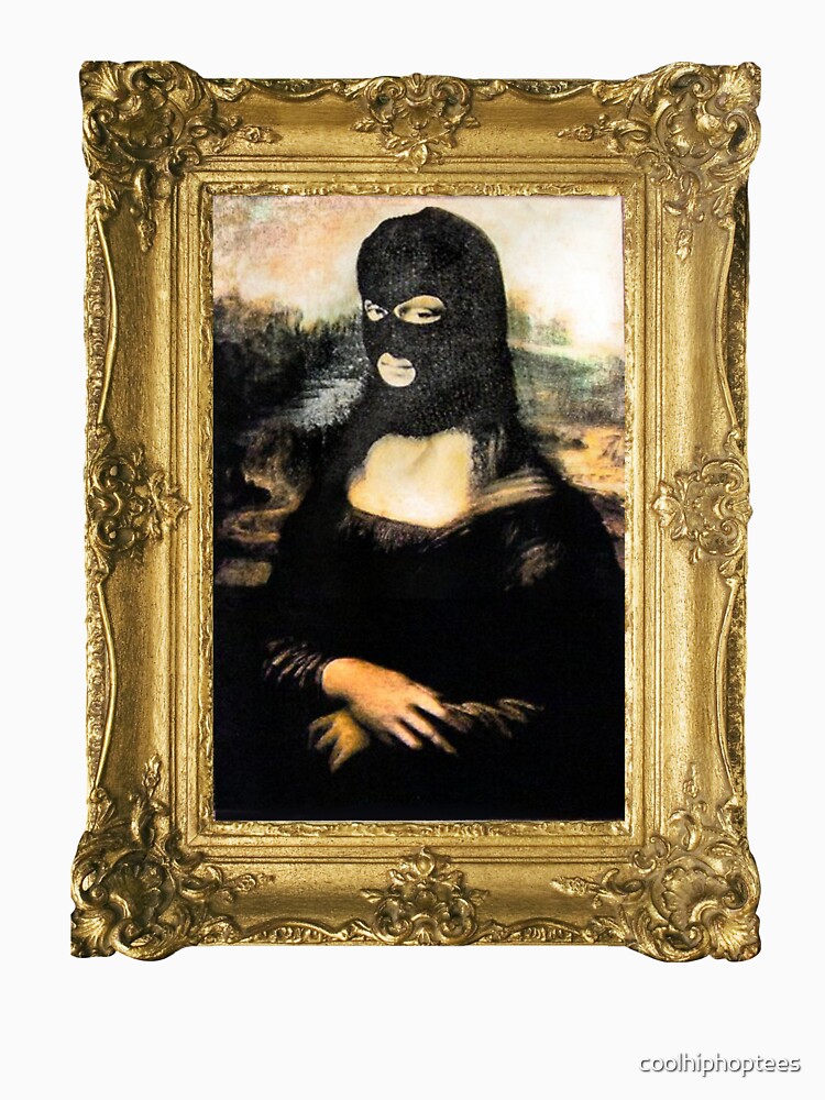 masked mona lisa shirt