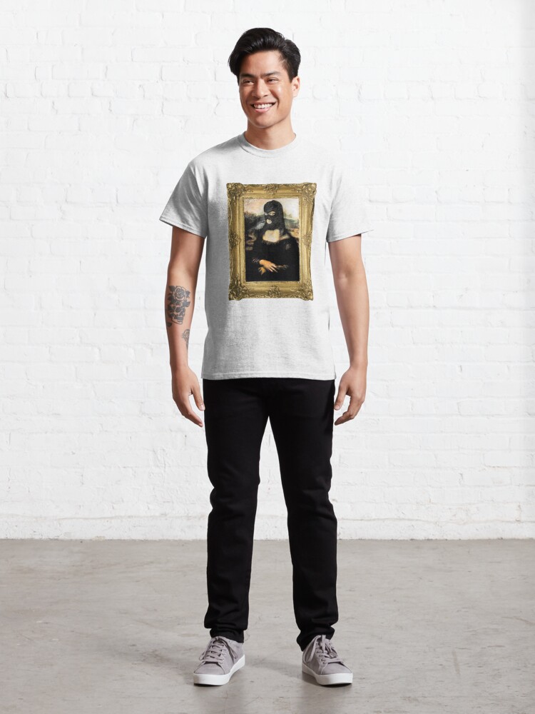 masked mona lisa shirt