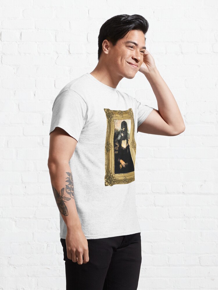 masked mona lisa shirt