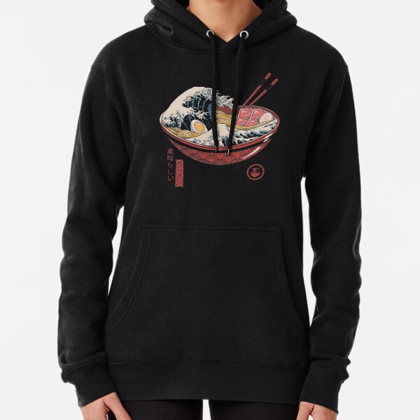 Grande vague de ramen Sweat à capuche épais