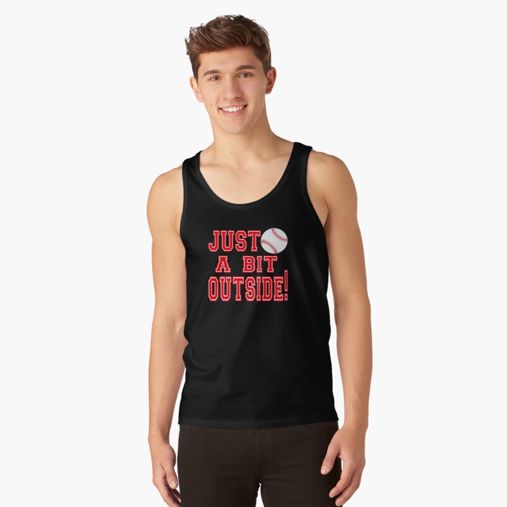 Juuuust A Bit Outside-Major League Tank Tops Vest Sleeveless Baseball Movie  Jobu Ricky Vaughn Wild Thing Cerrano Forget About