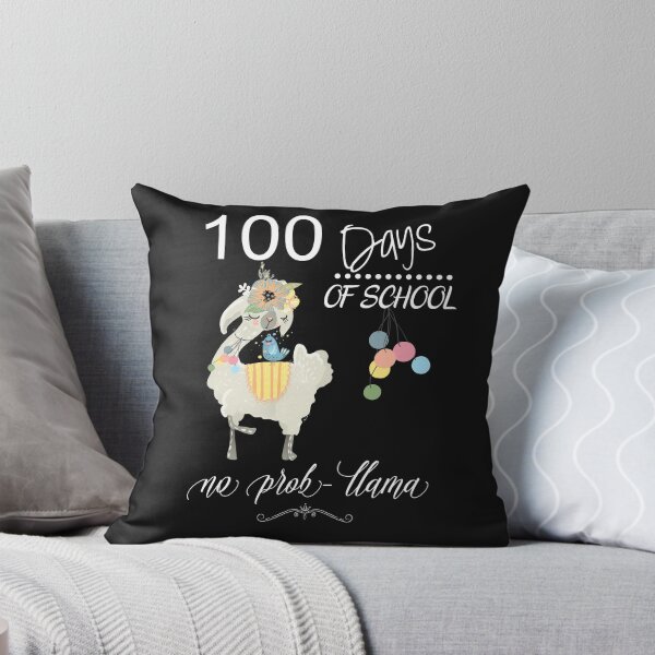 Item preview, 100 Day School Designs For Teacher & Students Cute No Prob llama designed and sold by Sapphire Star.