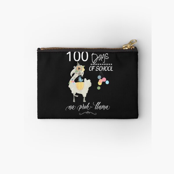 Item preview, 100 Day School Designs For Teacher & Students Cute No Prob llama designed and sold by Sapphire Star.