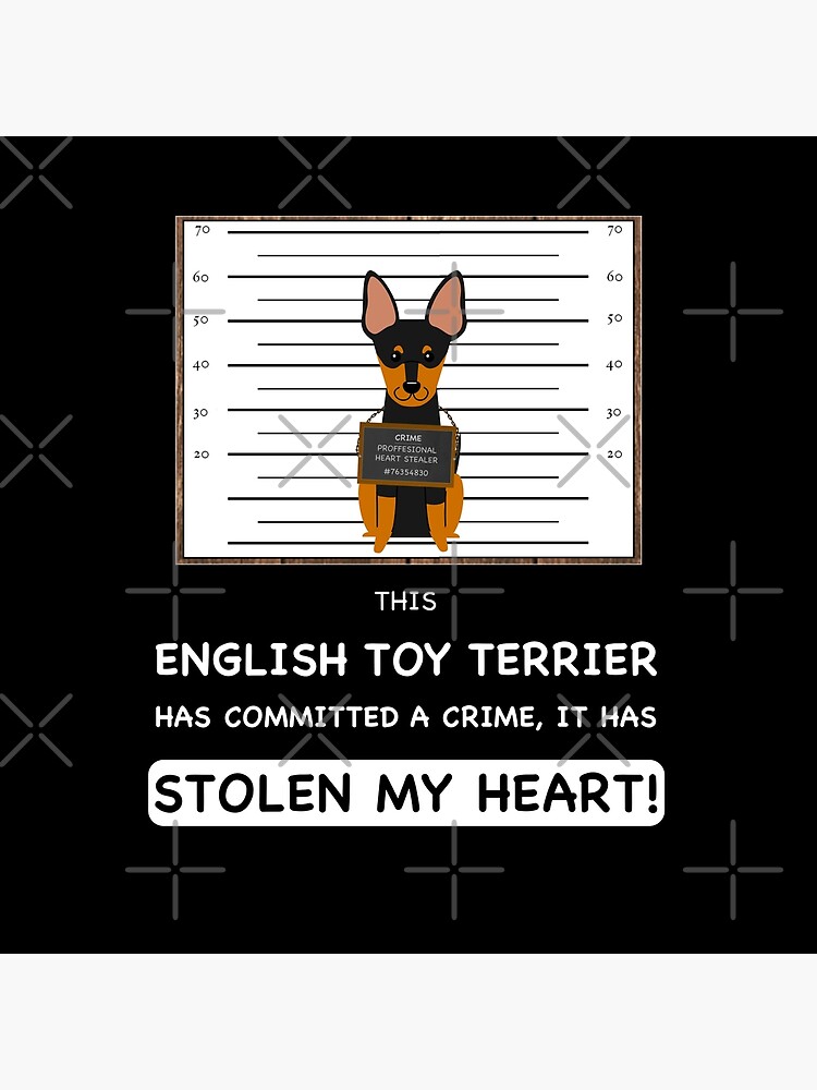 English Toy Terrier Mugshot - Funny English Toy Terrier Gift For Dog Lover by dog-gifts