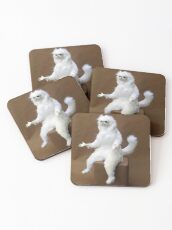 Persian Cat Room Guardian Coasters