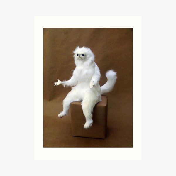 Persian Cat Room Guardian Art Print