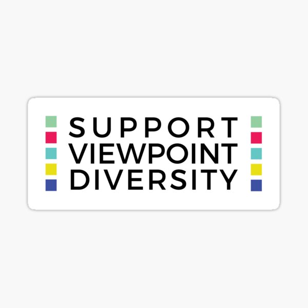 Support Viewpoint Diversity Sticker