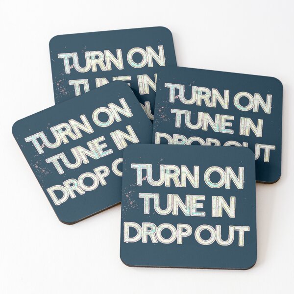 Item preview, Turn On Tune In Drop Out designed and sold by BirdsongAndBear.