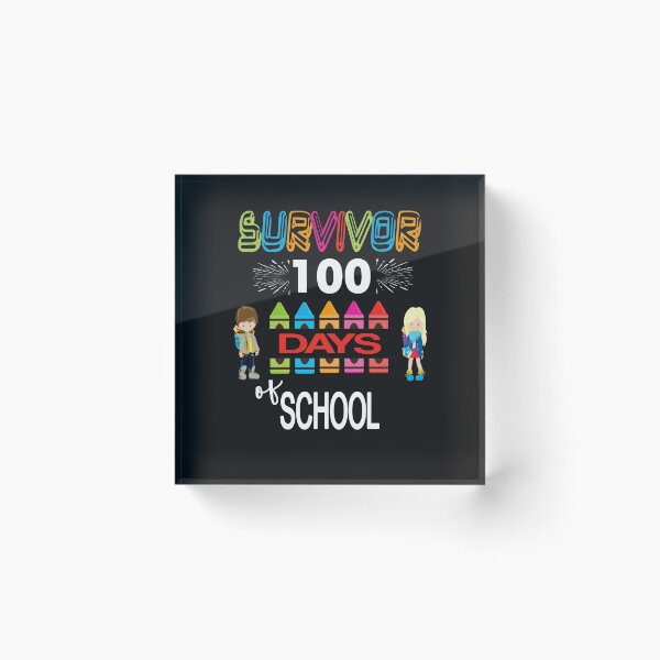 Item preview, 100 Day School Designs For Teacher & Students Cute School Survivor designed and sold by Sapphire Star.