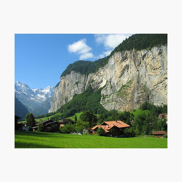 Item preview, A view from Lauterbrunnen and Staubachfall, Jungfrau region designed and sold by roumen.