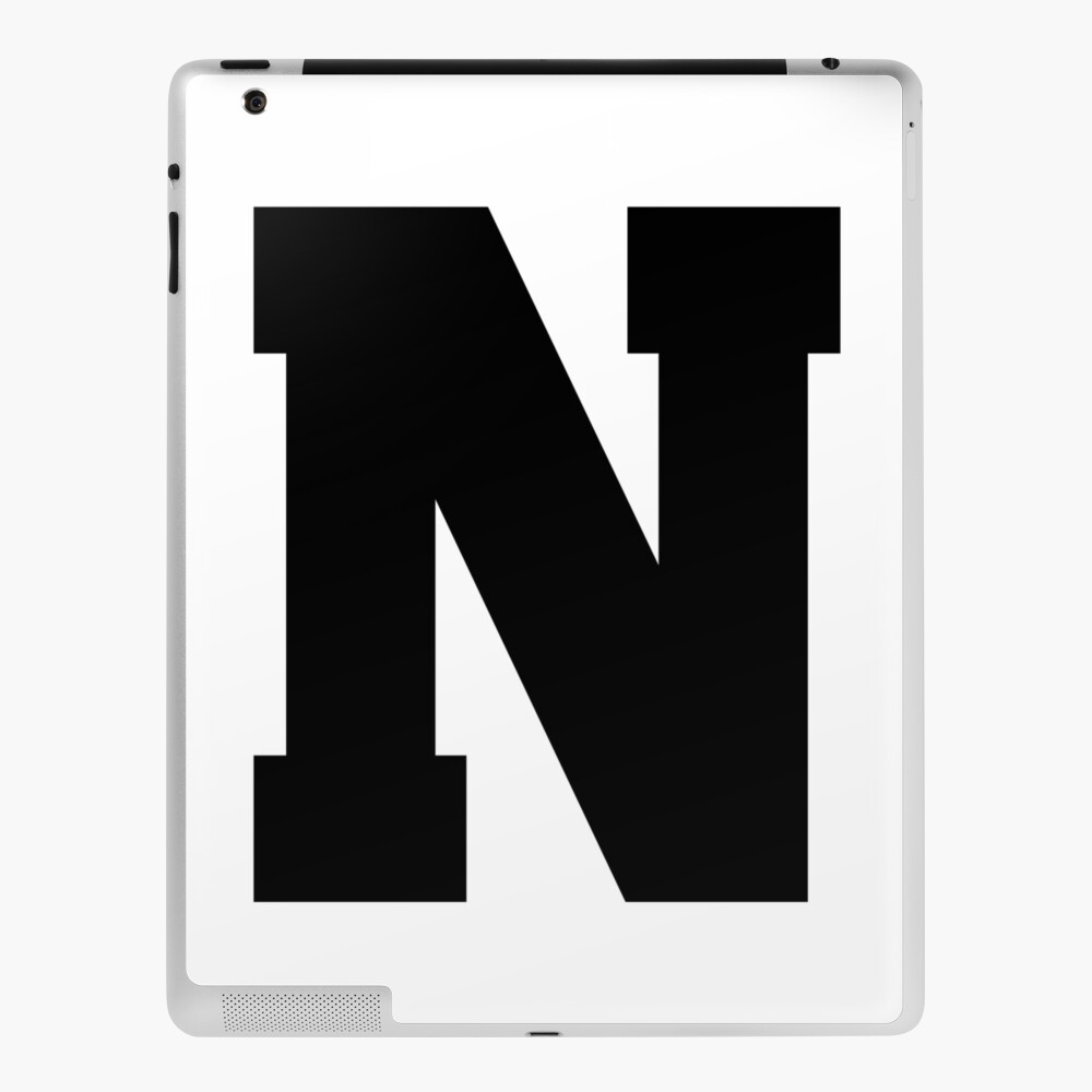 Alphabet N (Uppercase letter n), Letter N | iPad Case & Skin