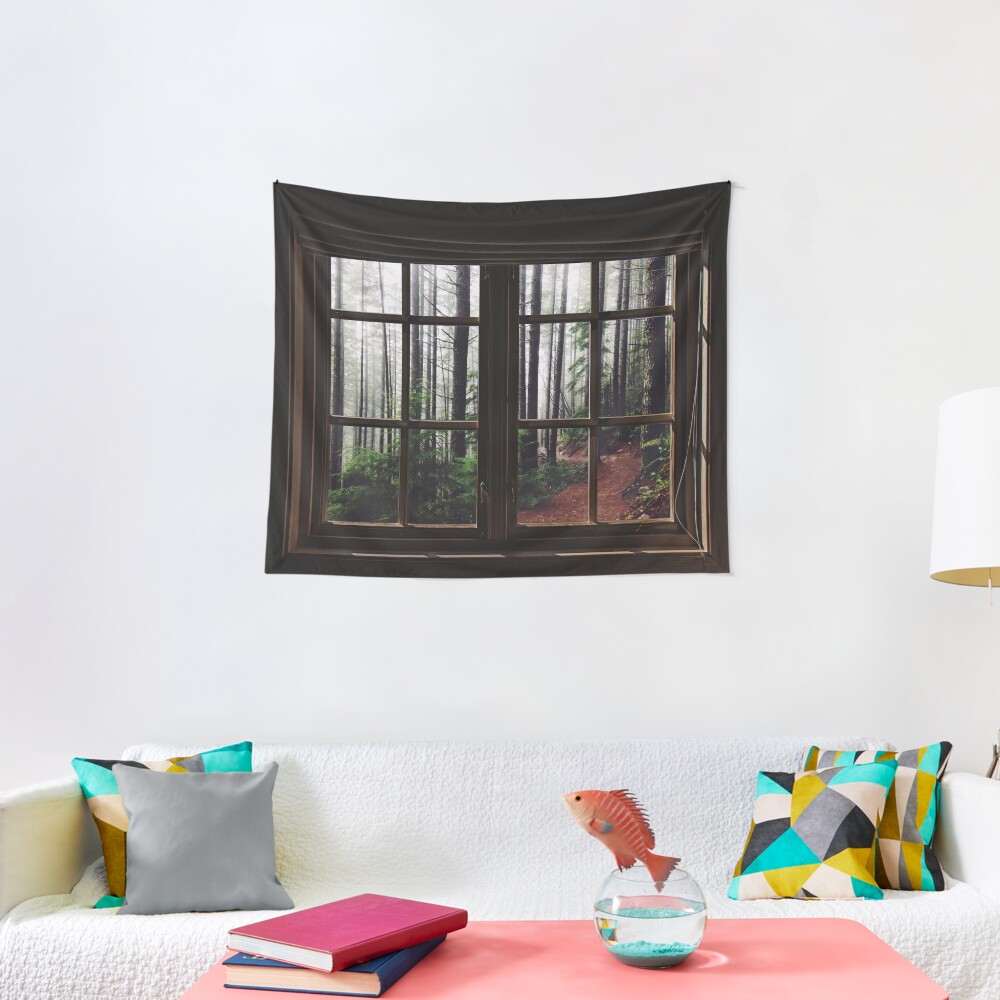 "Forest Window" Tapestry by KebabMarley Redbubble