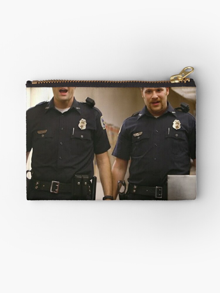 Superbad Cops Zipper Pouch By Jkalbas Redbubble