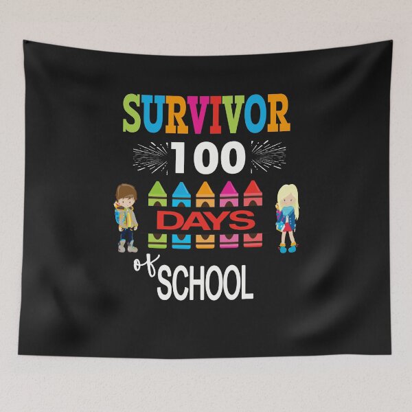 Item preview, 100 Day School Designs For Teacher & Students Cute School Survivor100 Days Of School designed and sold by Sapphire Star.