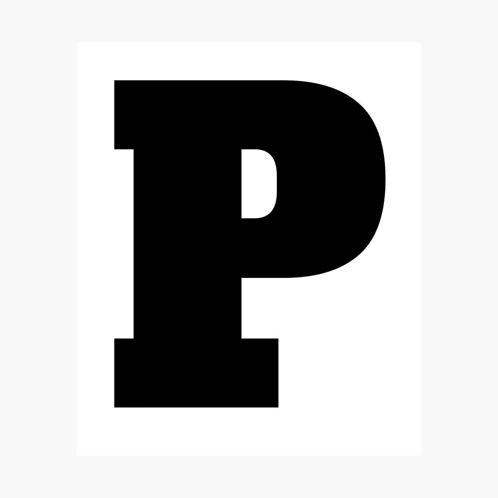 Alphabet P (Uppercase letter p), Letter P