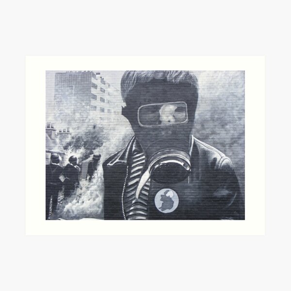 Just a child in the Battle of the Bogside Art Print