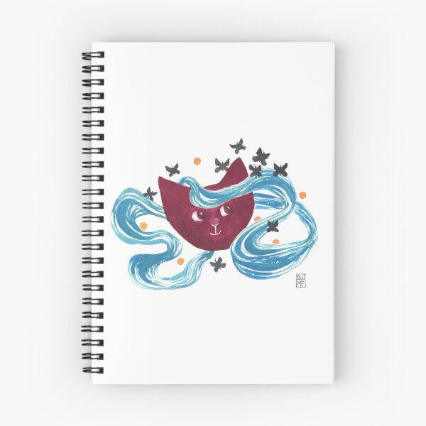 Item preview, Raspberry Cat and butterflies designed and sold by Anne Pennypacker.
