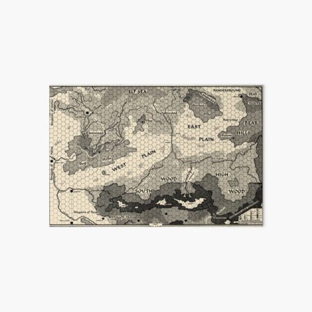 Map of Balazar (Griffin Mountain) Art Board Print