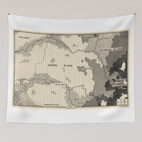 Item preview, The Elder Wilds Map (Griffin Mountain) designed and sold by Chaosium.