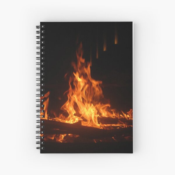 Burning Fire Spiral Notebook