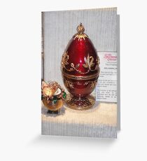 Red Faberge Egg Greeting Card