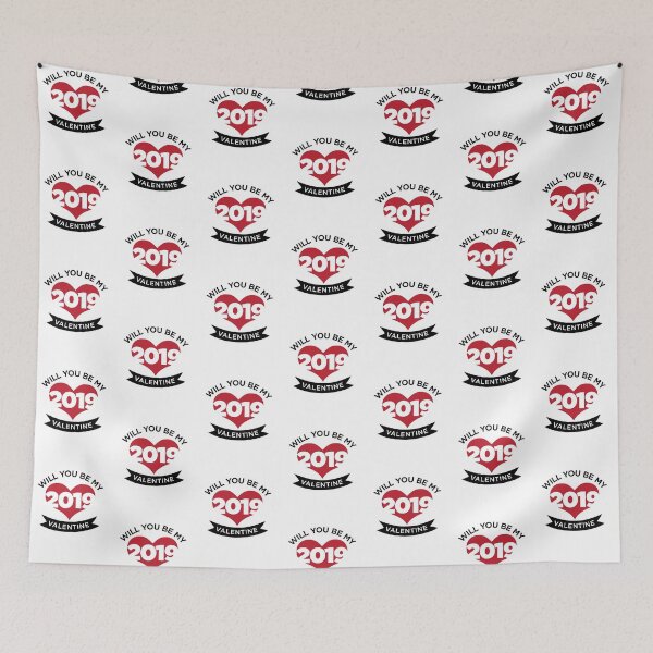 Item preview, Will you be my 2019 Valentine cute Valentine's Day t-shirt designed and sold by e2productions.