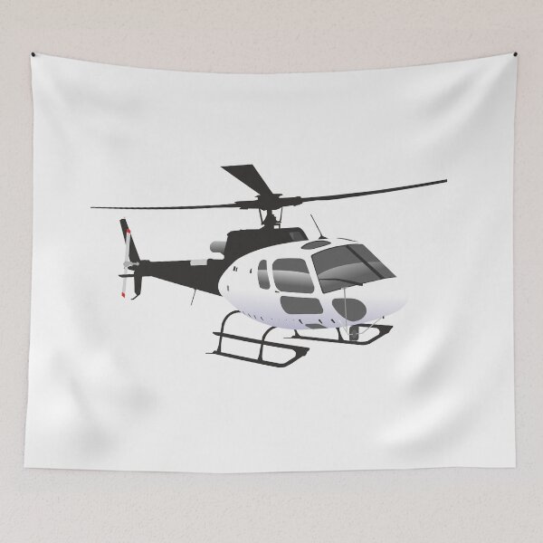 Item preview, Black and White Helicopter designed and sold by NorseTech.