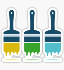 color brushes Sticker