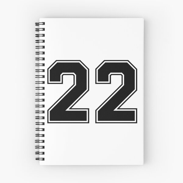 Item preview, 22 American Football Classic Vintage Sport Jersey Number in black number on white background for american football, baseball or basketball designed and sold by Marcin Adrian.