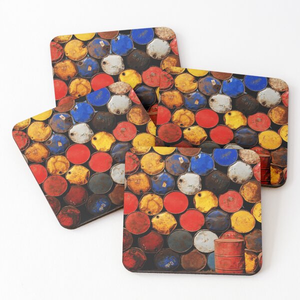 Item preview, Gasoline Rusty Tin Cans Pattern designed and sold by Anna Lemos.