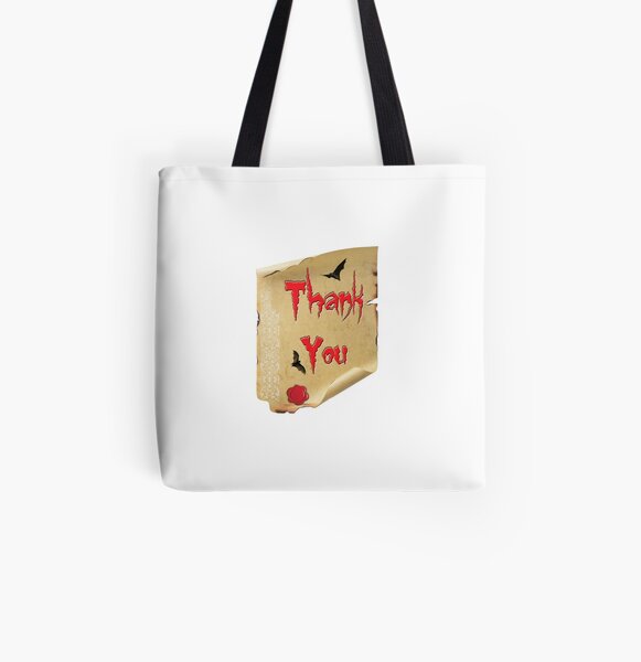Thank You All Over Print Tote Bag