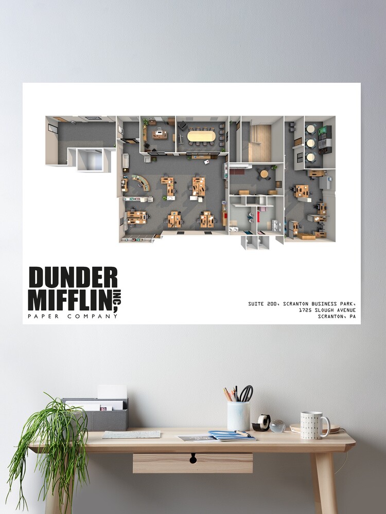 The Office Dunder Mifflin Scranton Business Park Premium Camiseta