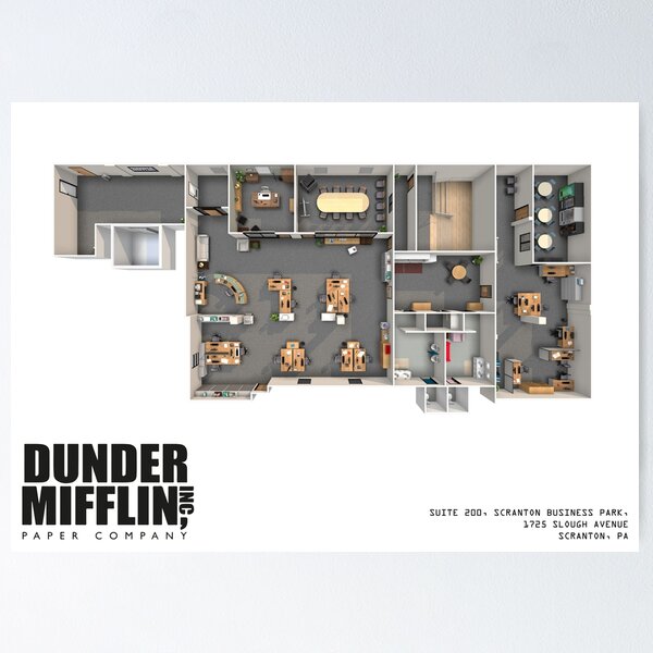 Item preview, Dunder Mifflin Floor Plan designed and sold by zoeandsons.