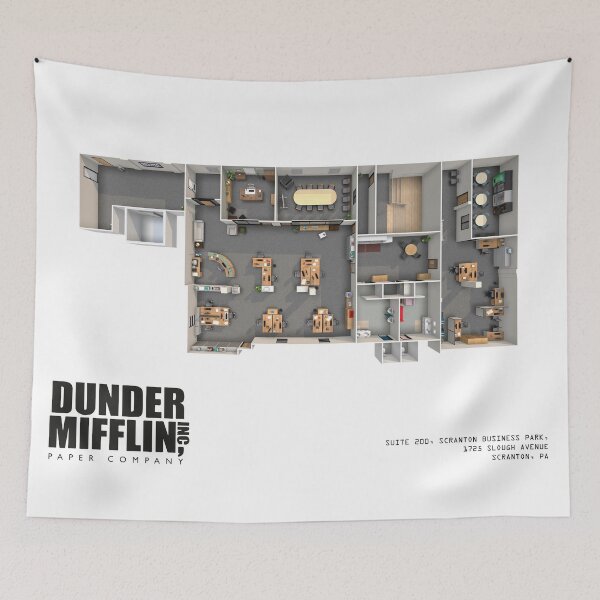 Item preview, Dunder Mifflin Floor Plan designed and sold by zoeandsons.