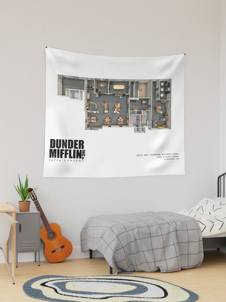 Dunder Mifflin Floor Plan Art Board Print for Sale by zoeandsons