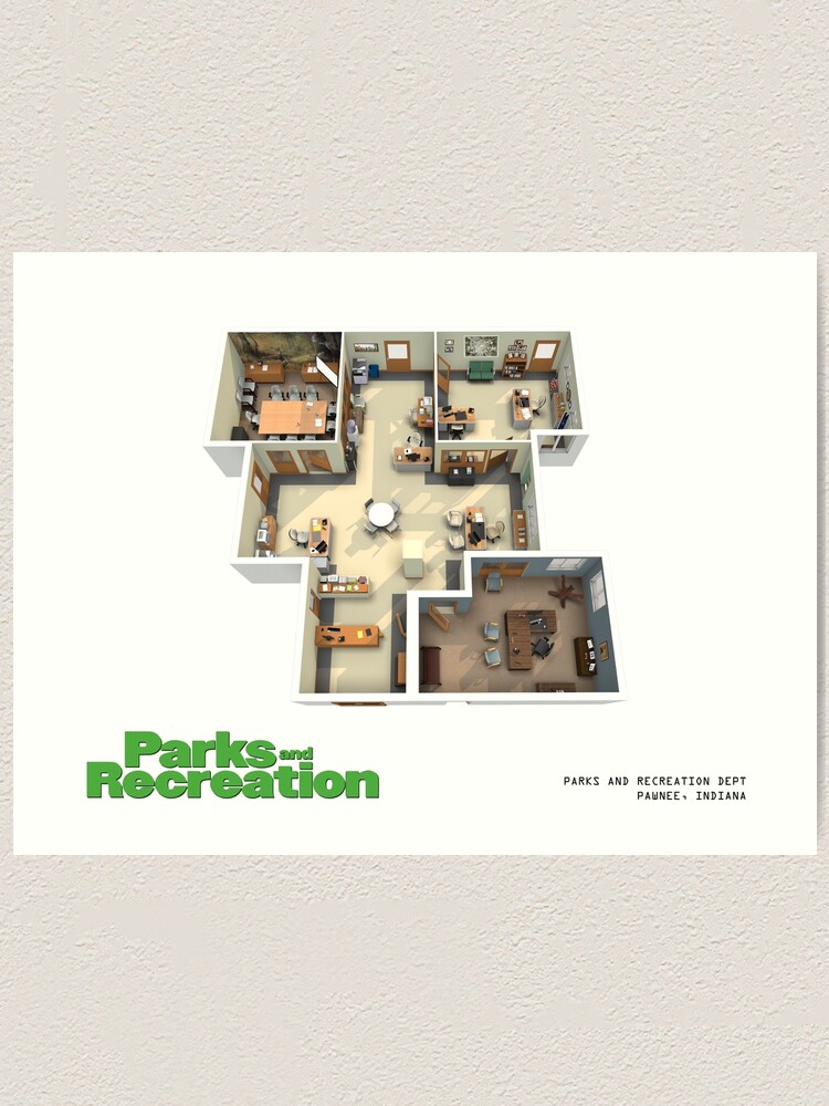 Dunder Mifflin Floor Plan Art Board Print for Sale by zoeandsons