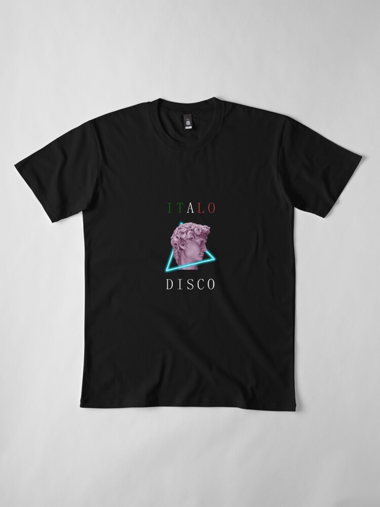 Alternate view of Italo disco (black) Premium T-Shirt