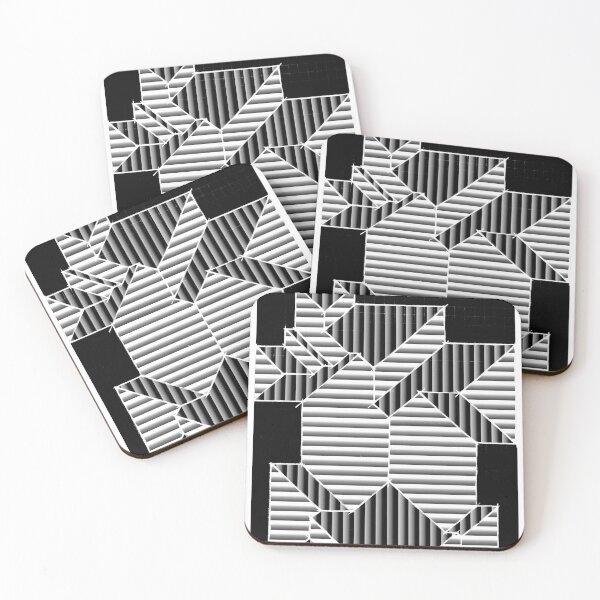 Item preview, Geometric Art - Black and White Roof designed and sold by pahleeloola.