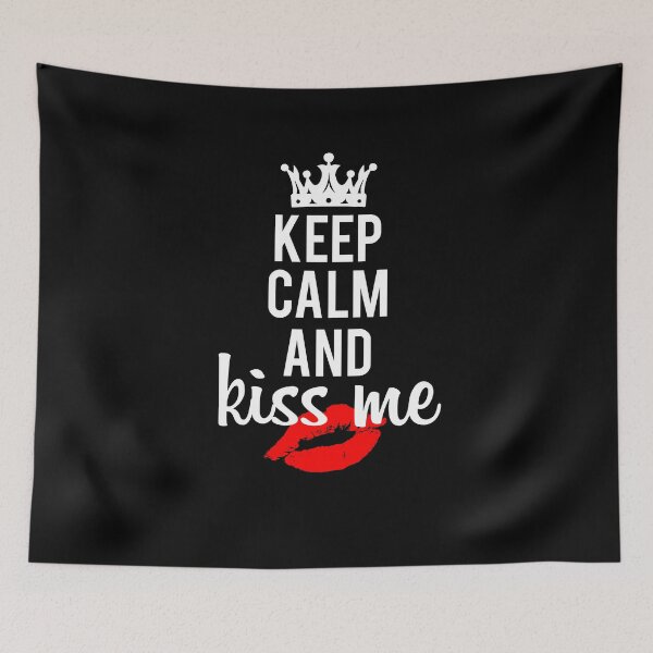 Item preview, Keep Calm and Kiss Me - Valentine's Day designed and sold by revoda.